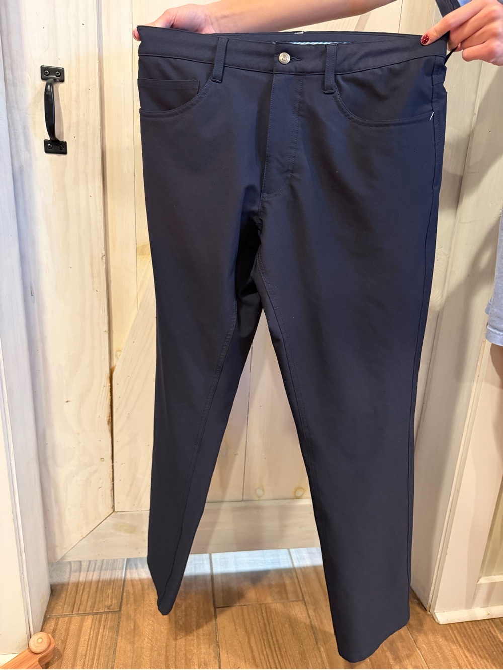FootJoy Men's Navy Slim Stretch Chinos